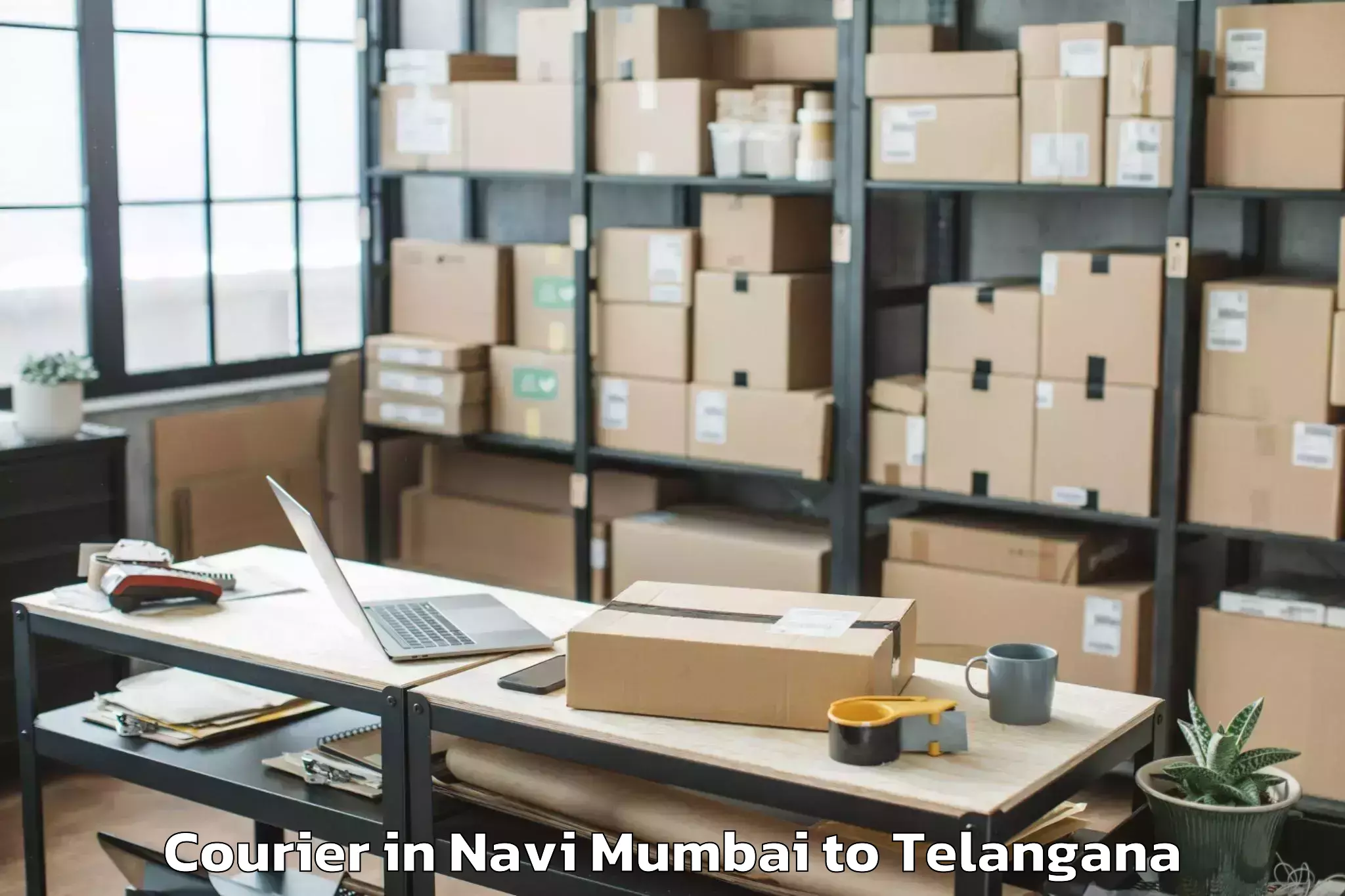 Reliable Navi Mumbai to Nizamabad Courier